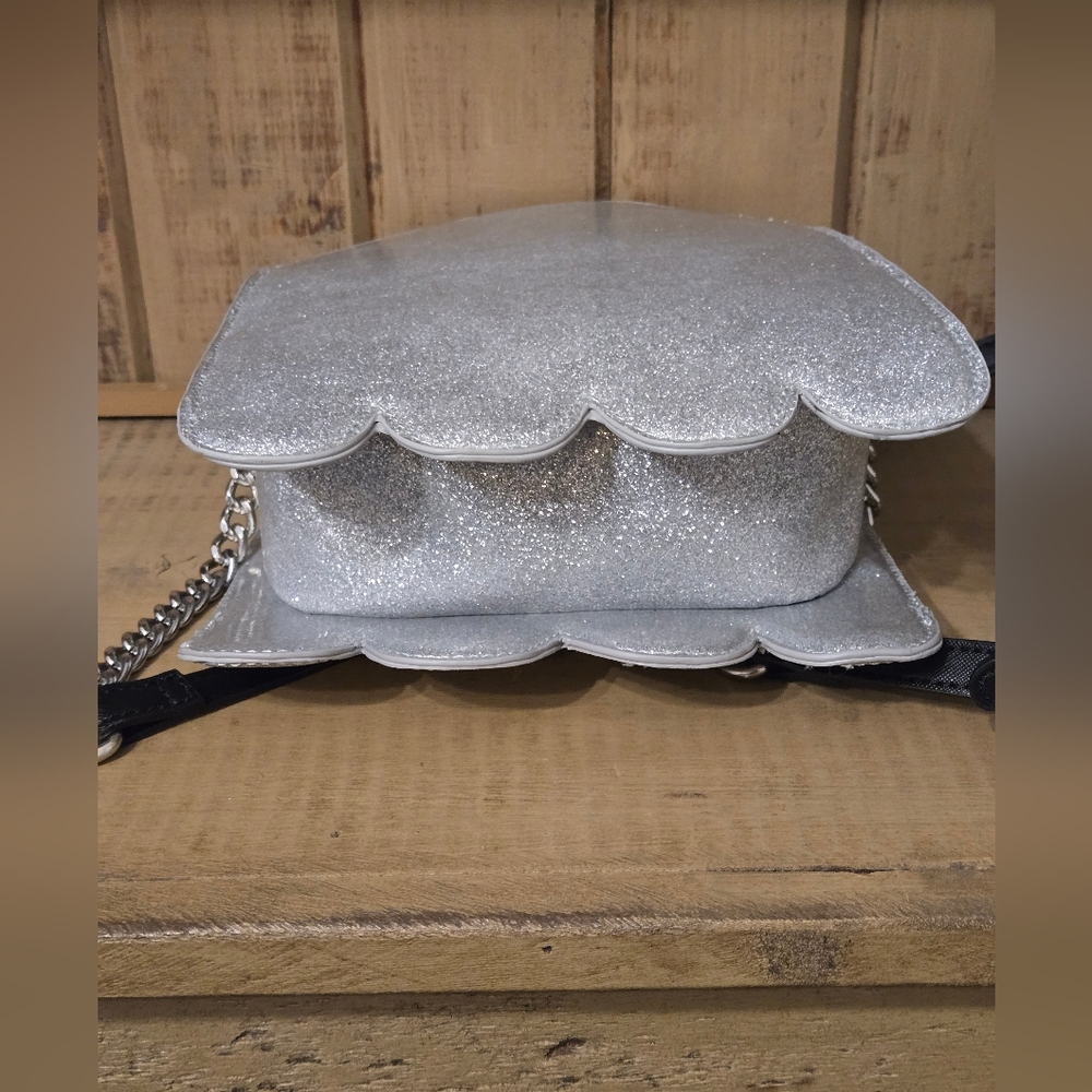 Mad Engine Fine By Me Sparkly Ghost Halloween Purse - Picture 5 of 7